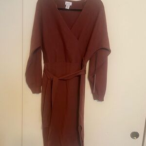 Elegant Long Sleeve Sweater Dress